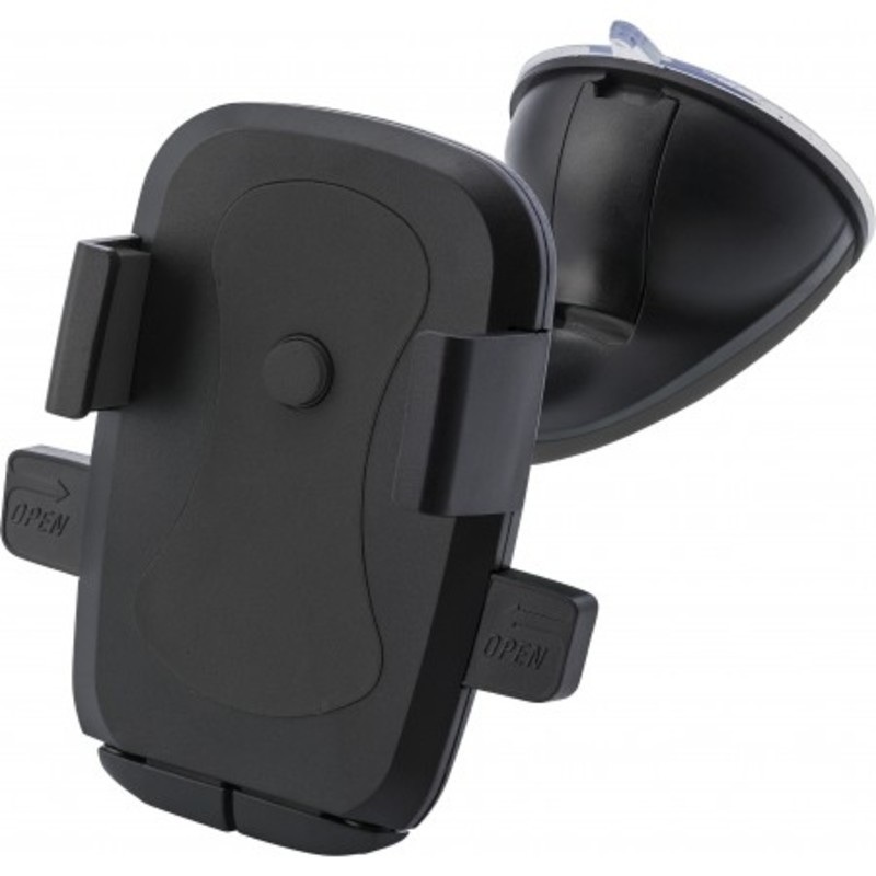 Plastic adjustable mobile phone holder for in a car