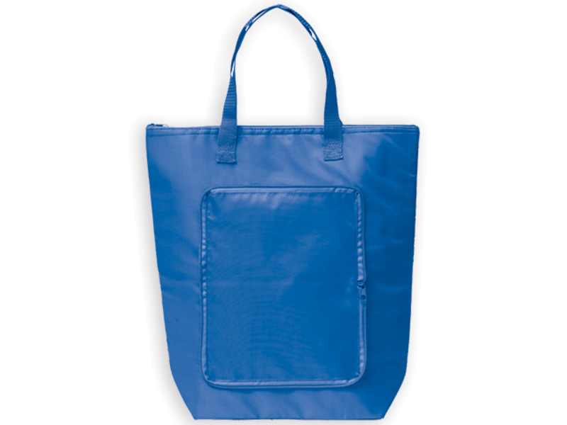 PAULA polyester foldling thermobag, Royal blue