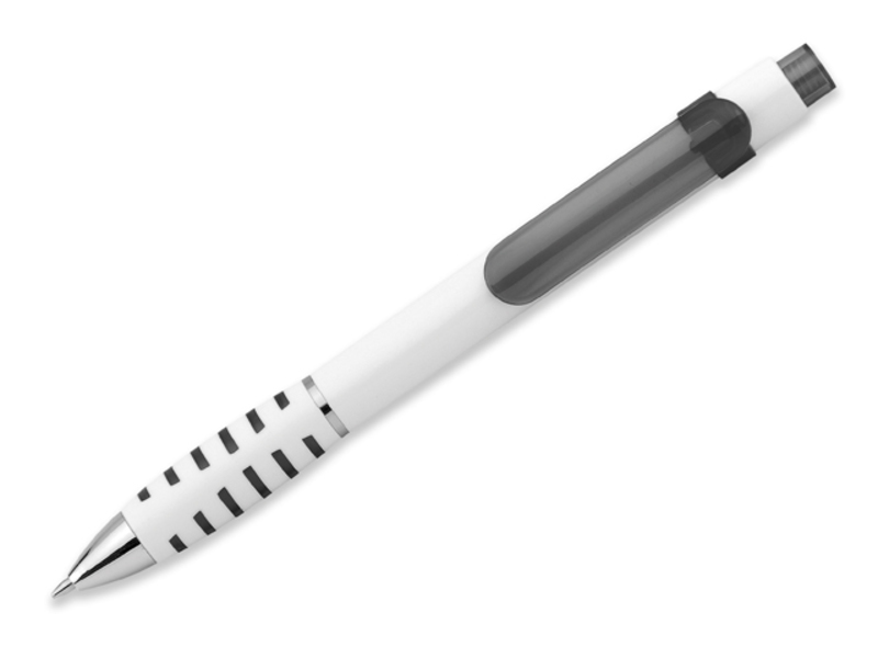 AISHA plastic ball pen, blue refill, Black