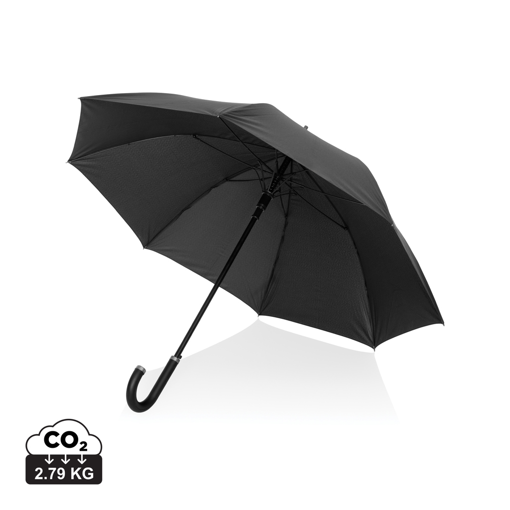 Swiss Peak Vero Aware™ RPET 25” umbrella w luxe handle