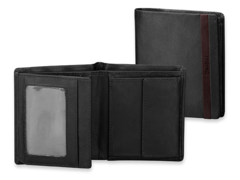 GRIMALDO men's wallet with credit card protection, SANTINI, Black