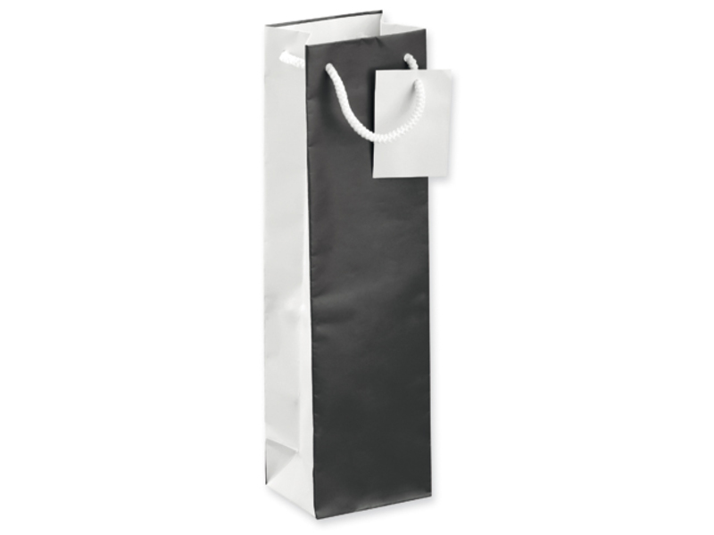LEONA I wine paper bag, Black