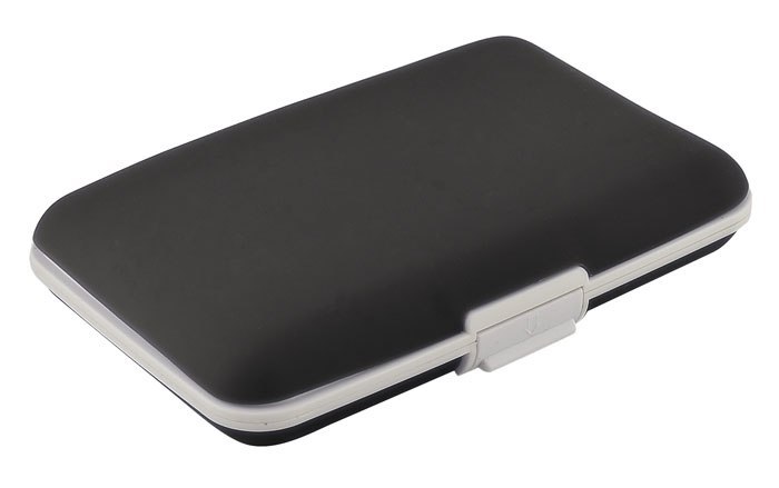 BUSINESS CARD HOLDER SILICONE BLACK