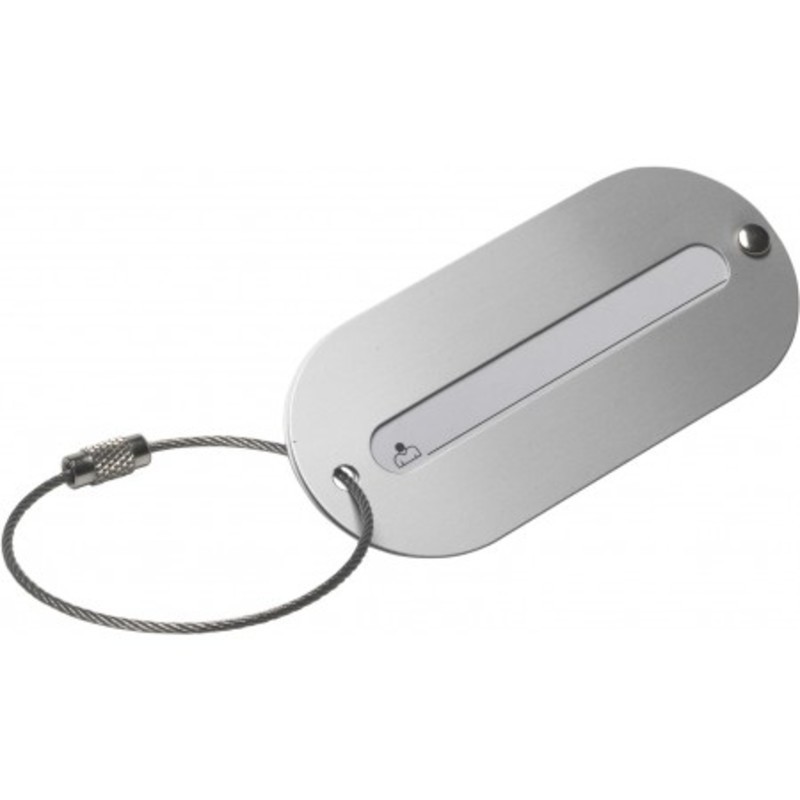 Aluminium luggage tag