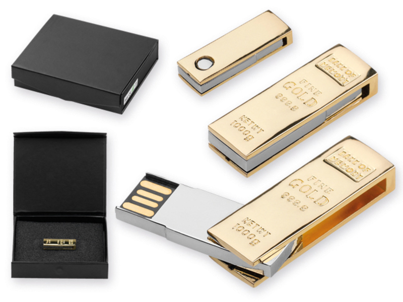 USB FLASH 51 metal USB FLASH 32GB supporting interface 2.0, Golden