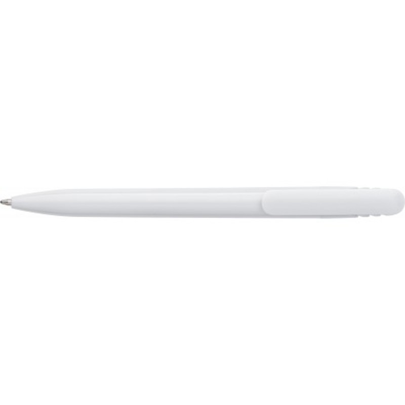 Plastic solid coloured shiny ballpen