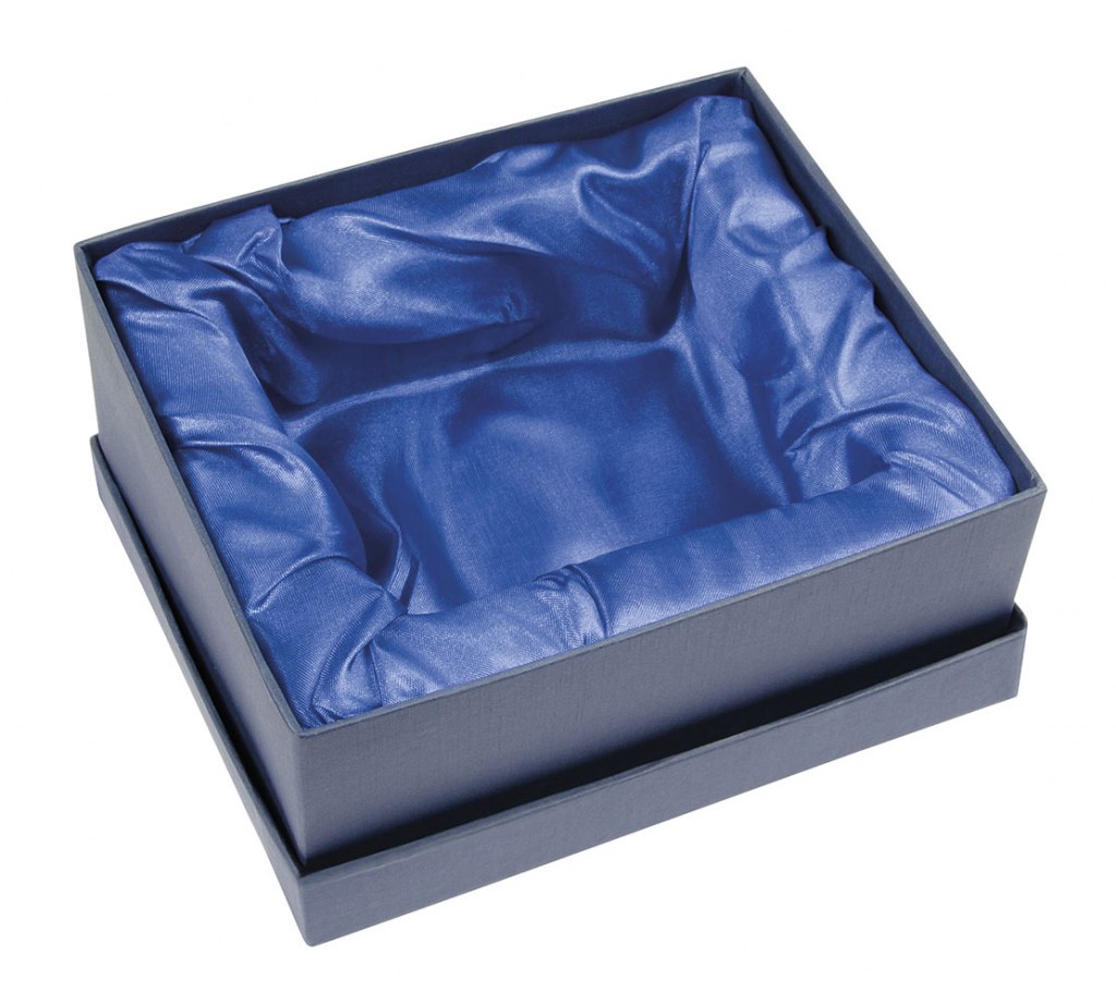 BLUE SATIN BOX BLUE 320X305X65 MM