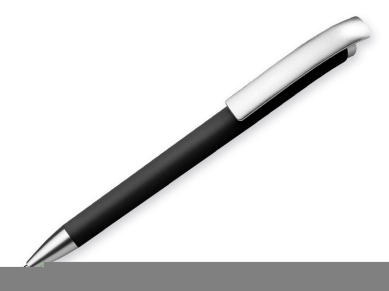 BENDER plastic ball pen, blue refill, Black