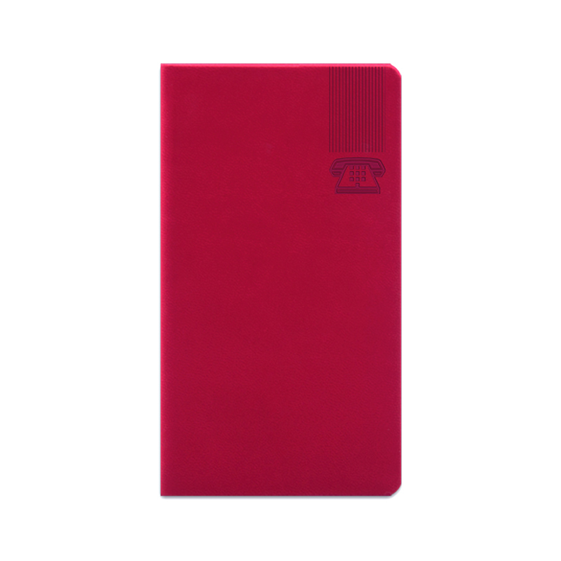 Agenda 347 Bristol Rosso Corallo, telefonica 7 x 13.6 cm