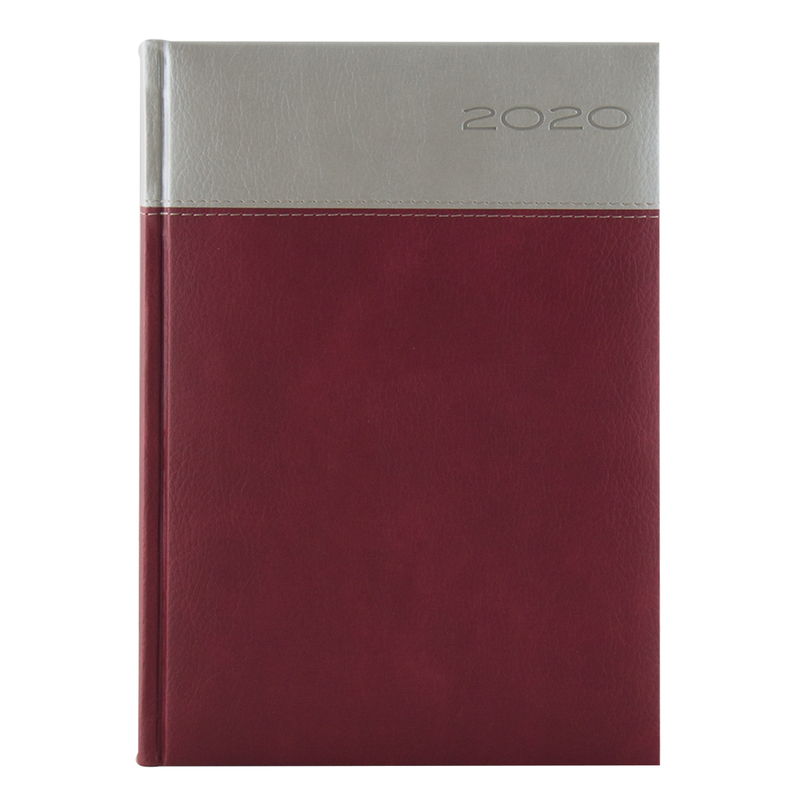 Agenda 457 MARBELLA, zilnica 17X24 - gri/ rosu