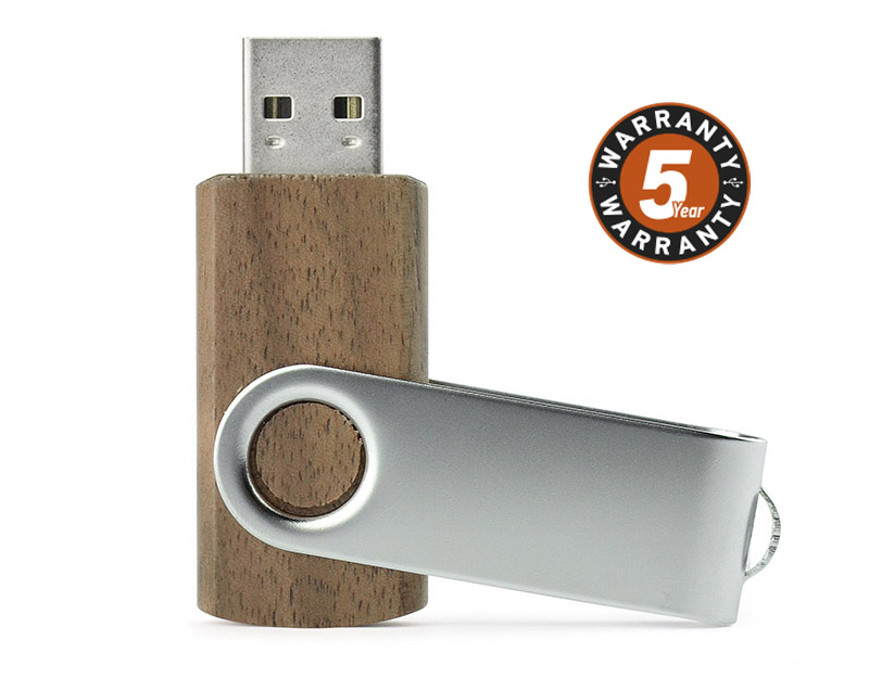 USB flash drive TWISTER WALNUT 16 GB