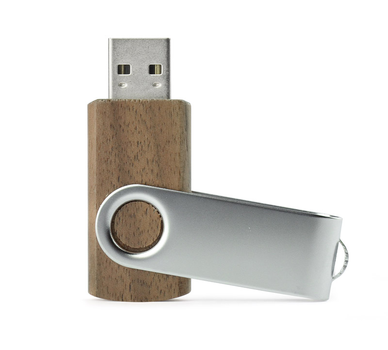 USB flash drive TWISTER WALNUT 16 GB