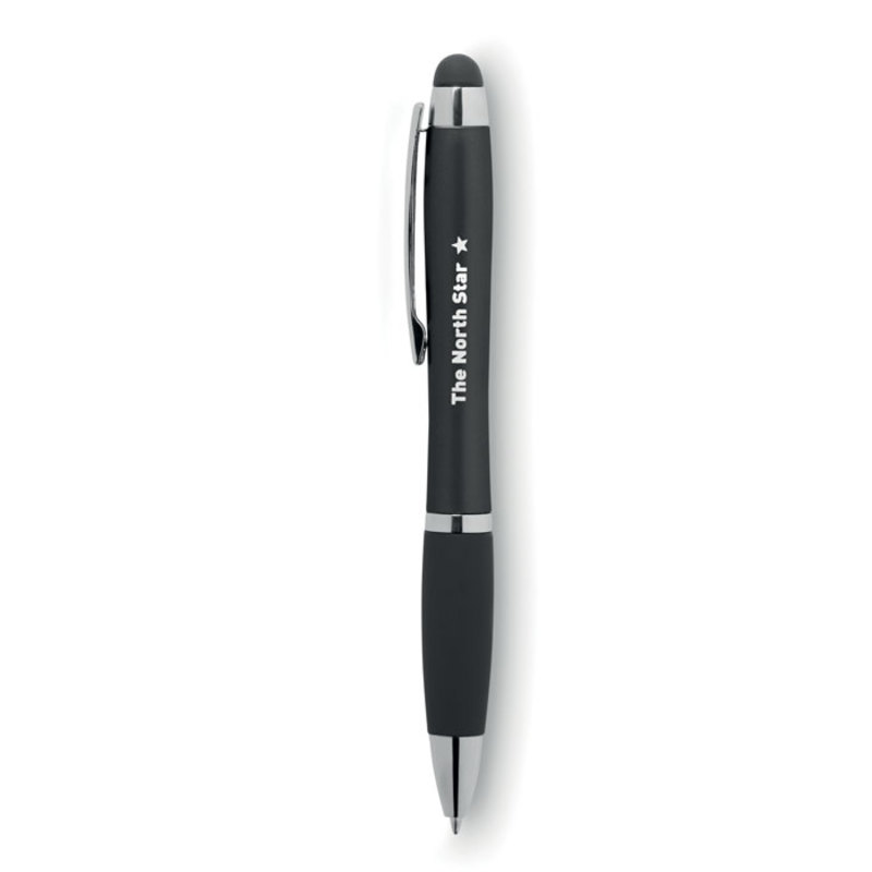 Twist ball pen with LED, black