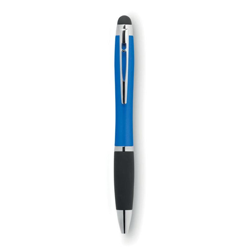Twist ball pen with LED, blue
