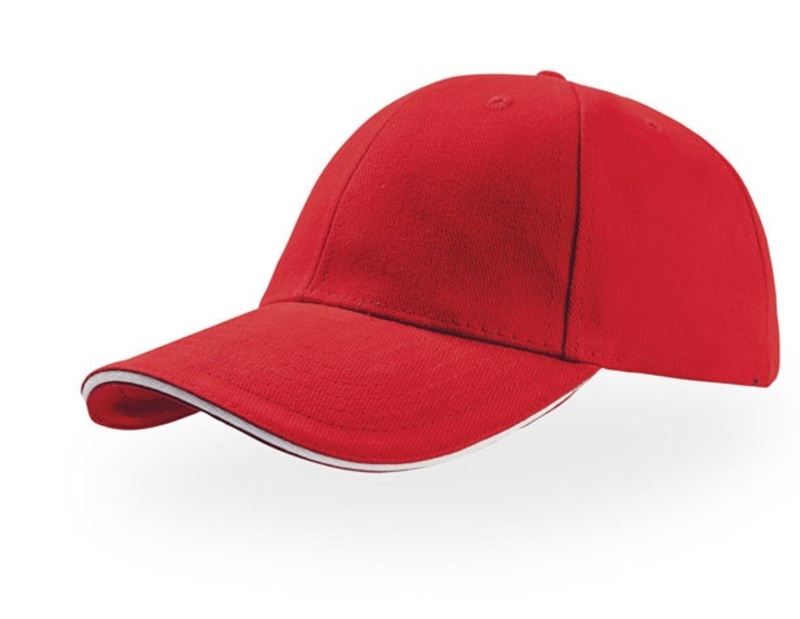 Liberty Sandwich cap, red with white sandwich