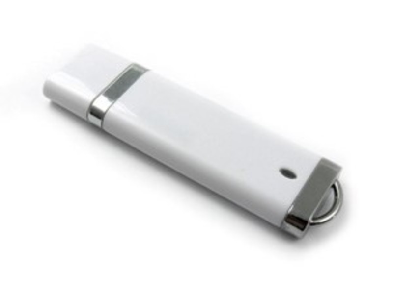 Plastic USB, 4Gb. white