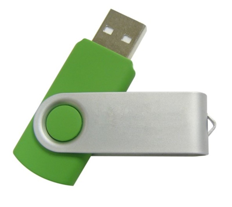 Usb Twister, 16 GB, green - silver