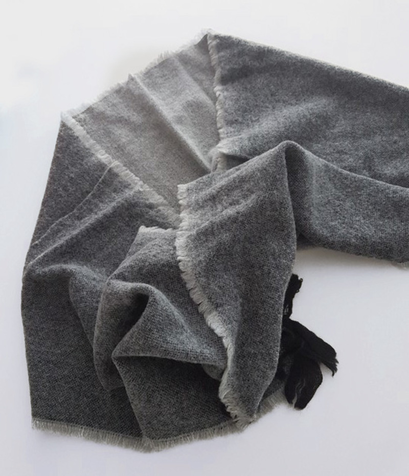 Scarf, 100% wool, grey