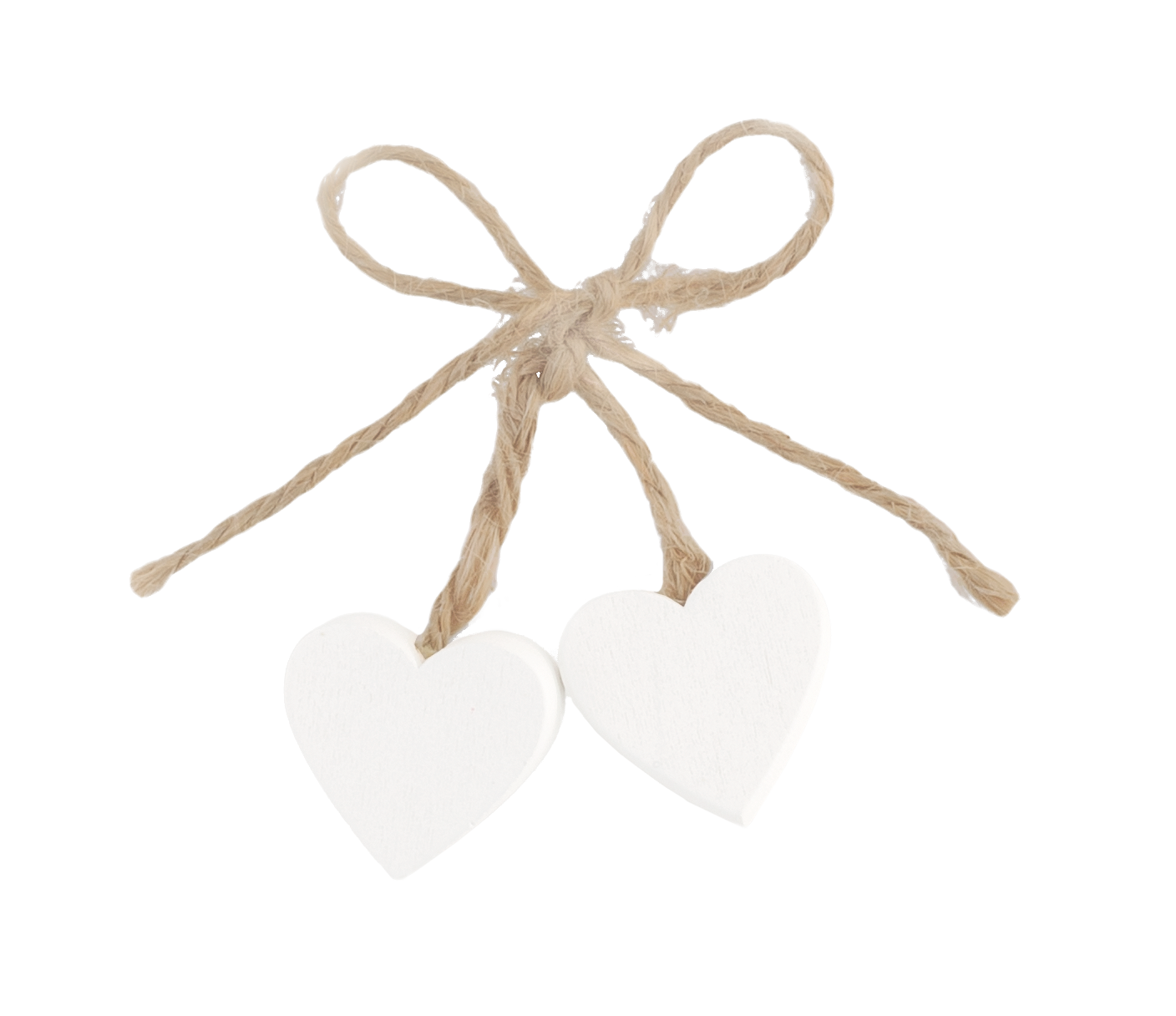 Heart gift ornament, white