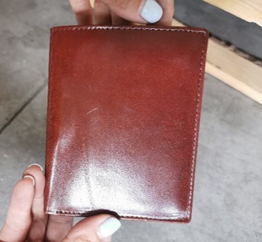 Leather wallet, brown