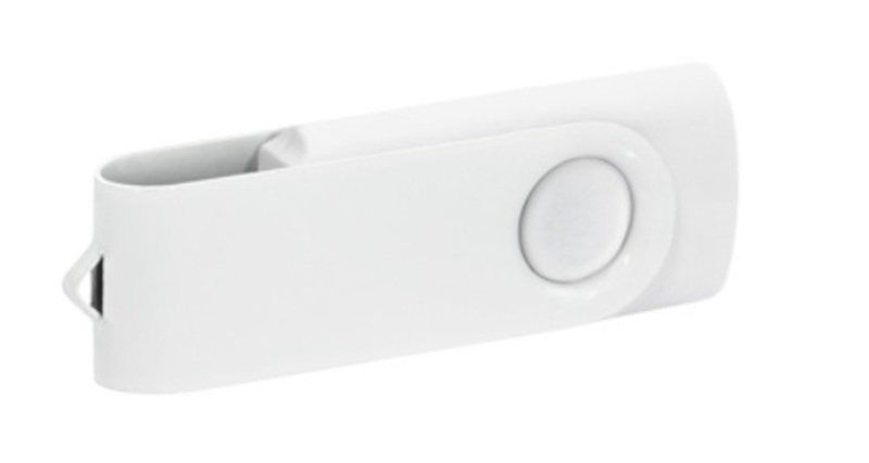 USB 8G, white - white
