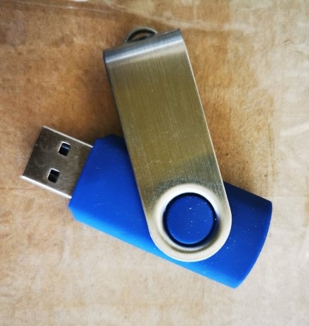USB 8G, blue - silver