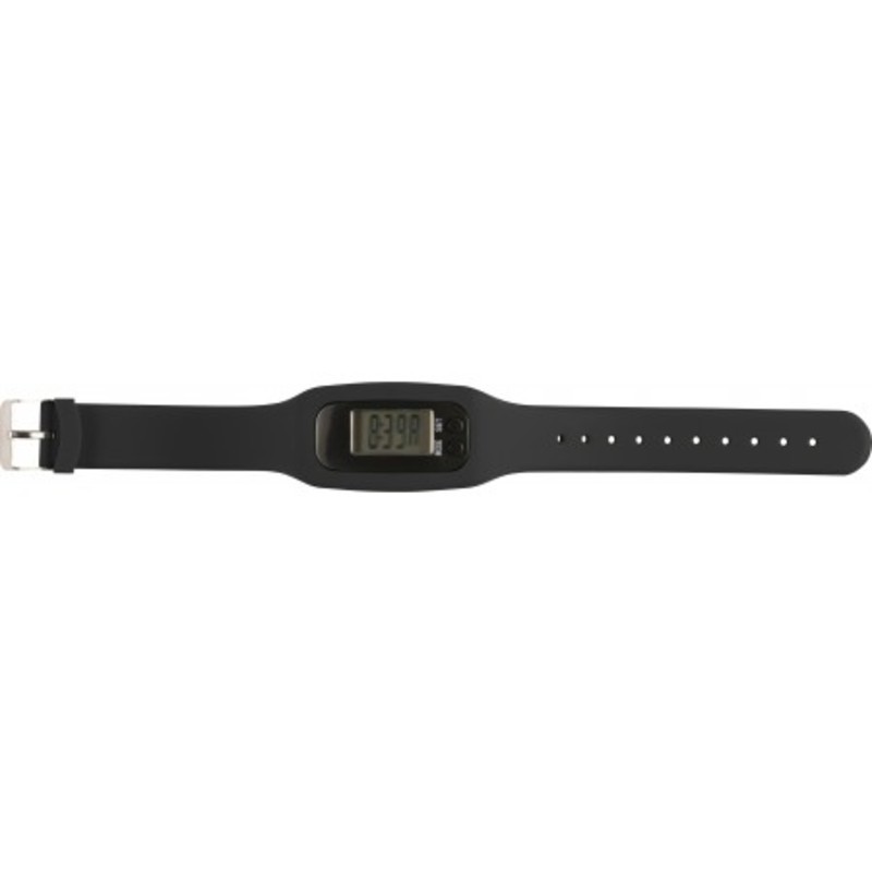 Pedometer with silicone wristband