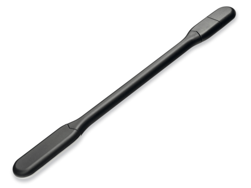 LUMEN flexible torch from silicone with 4 LEDs and USB connector, Black