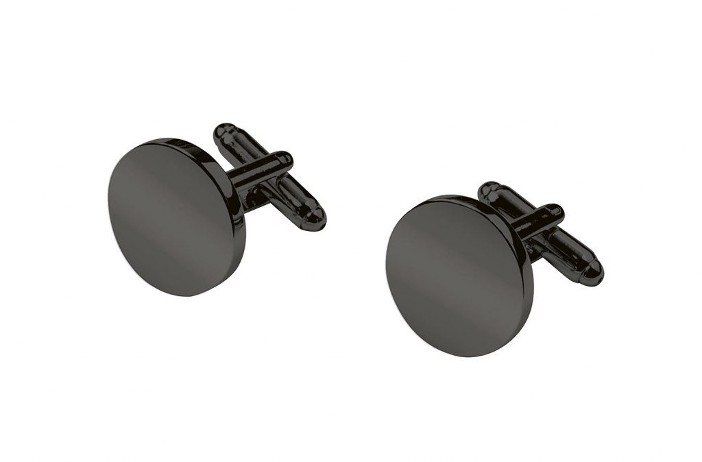 BURNISHED ROUND CUFFLINKS