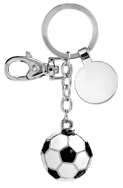 KEY CHAIN SOCCER BALL BLACK/WHITE