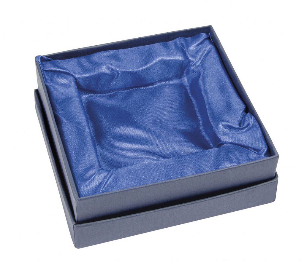 BLUE BOX SATIN BLUE 150X150X50 MM