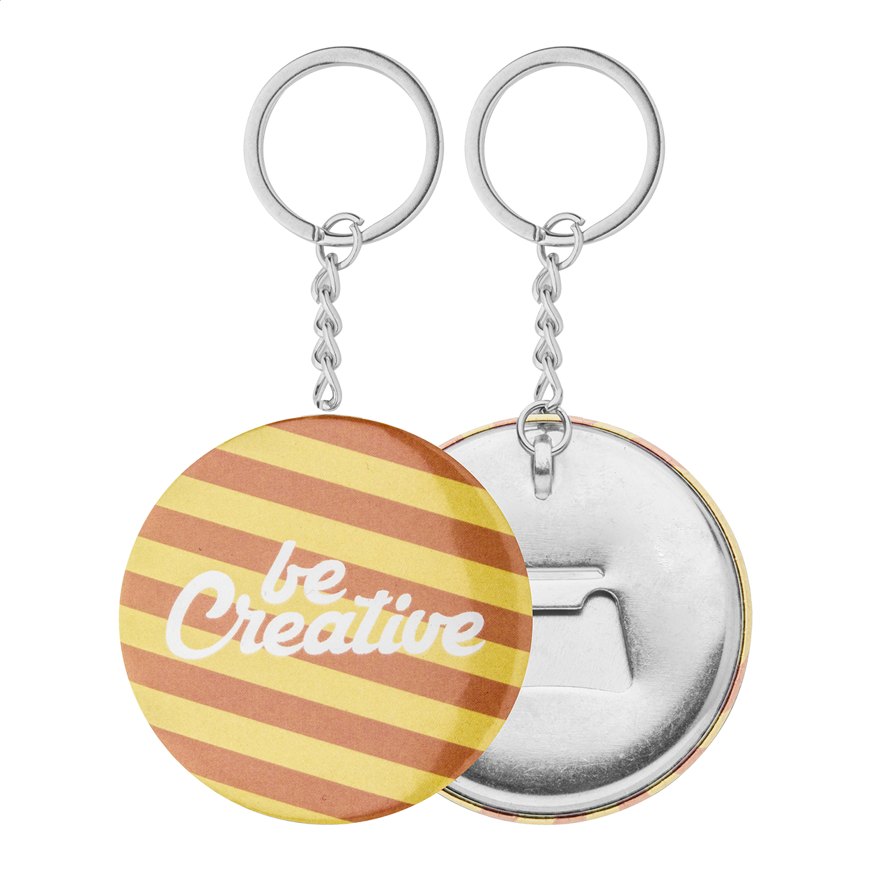 KeyBadge Bottle pin button keyring