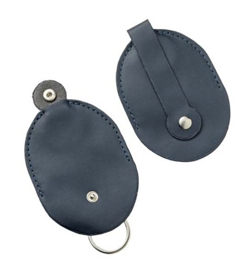 BLUE LEATHER BELT KEYCHAIN