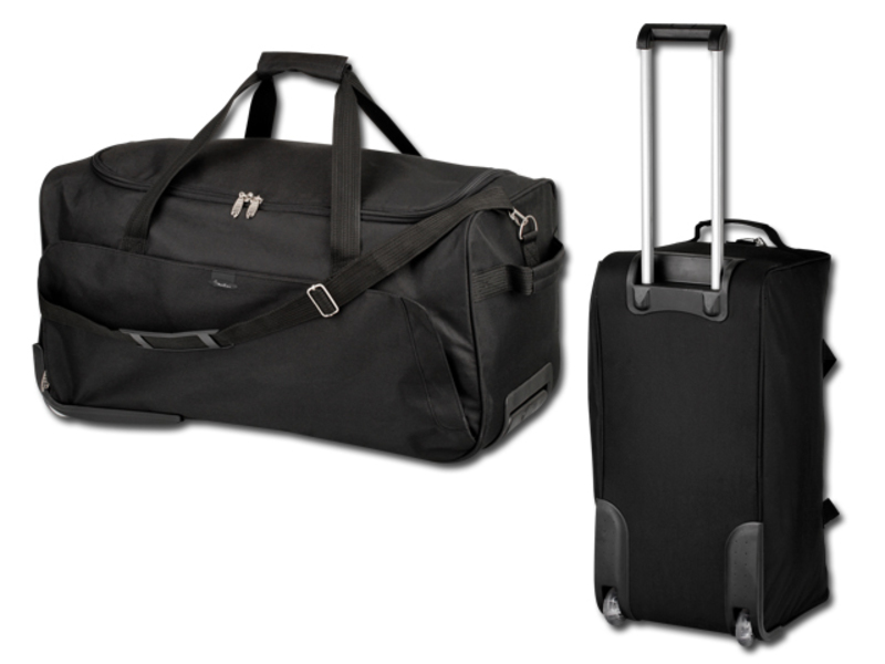 SIMEON trolley bag, 600D, SANTINI, Black