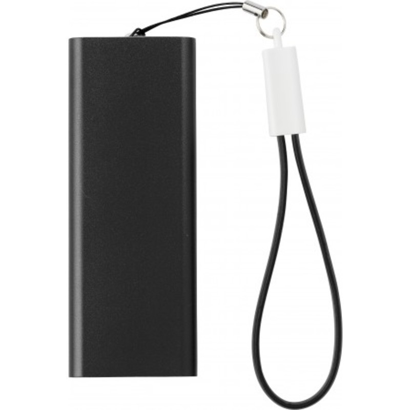 Aluminium power bank with Li-polymer 2000mAh