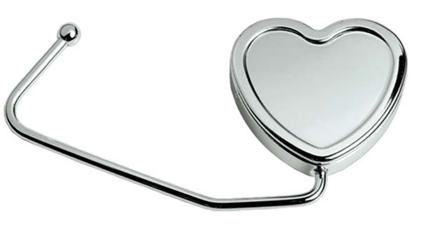 PURSE HOOK HEART WITH HOLLOW - 45x40 mm