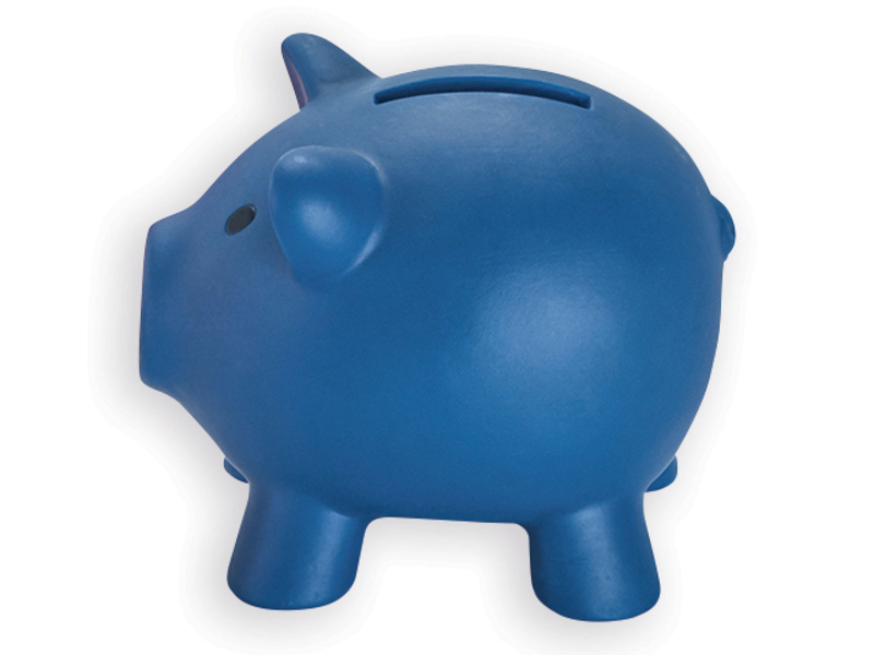 SKUDLIK plastic cash box, Blue