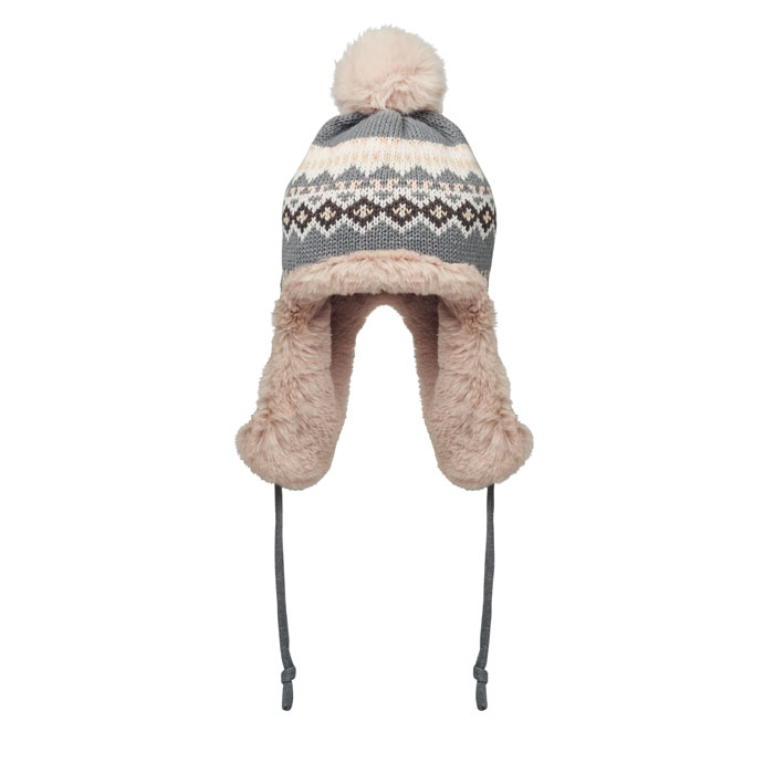 Knitted beanie with ear flap