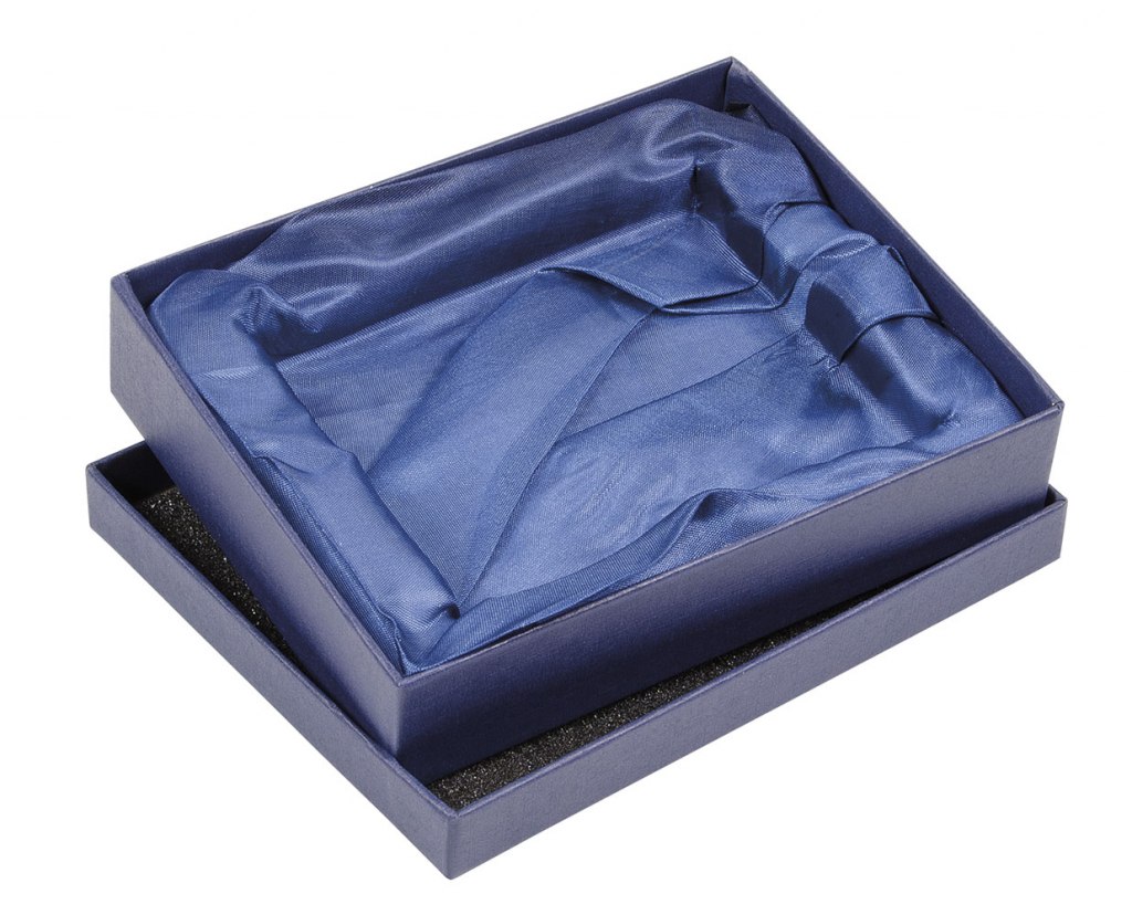 BLUE BOX SATIN BLUE 190X160X50 MM