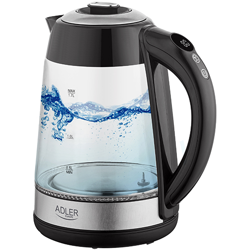 Kettle glass 1,7 l - with temp. control 