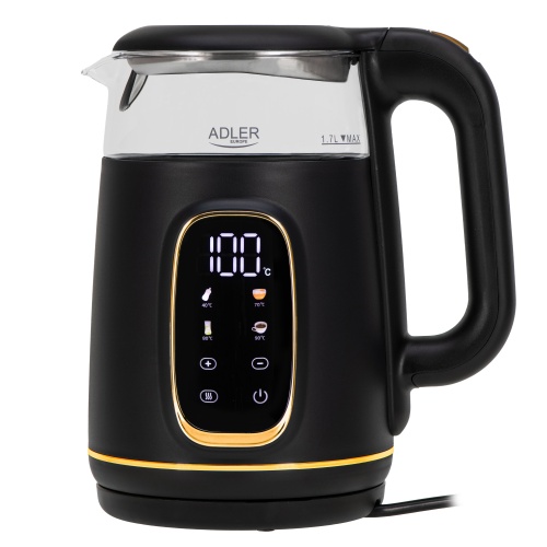 Electric kettle glass with LED display & temperature regulation 1,7L1
