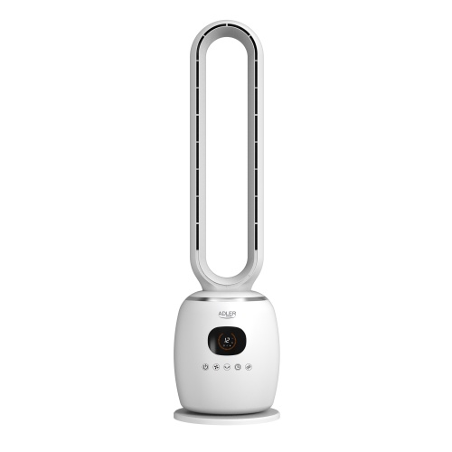 Bladeless Tower Fan 86 cm with Remote Control, 60° Oscillation, 3 Speeds, 3 Modes, 1–12 Hour Timer, LED Display1
