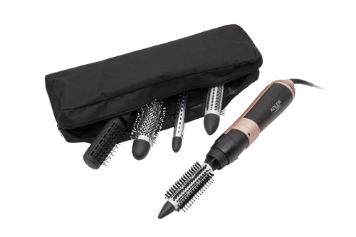 Hair styler - 1200W - 6 attachments + travel pouch1