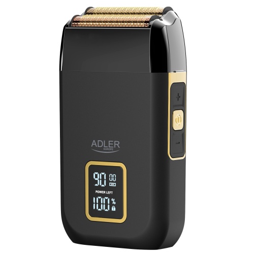 Professional Foil Barber Shaver, Dual Cutting Head, Titanium Foil, 3 Speeds 8000–9000 RPM, LCD Display, USB-C1