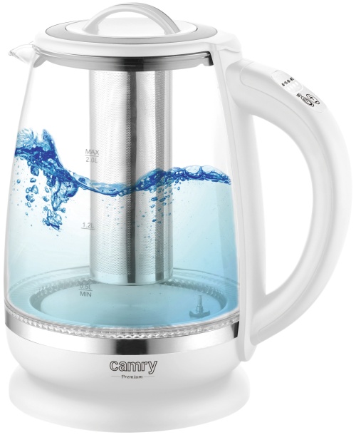 Kettle glass 2,0 l - with temp. control  and  tea infuser1