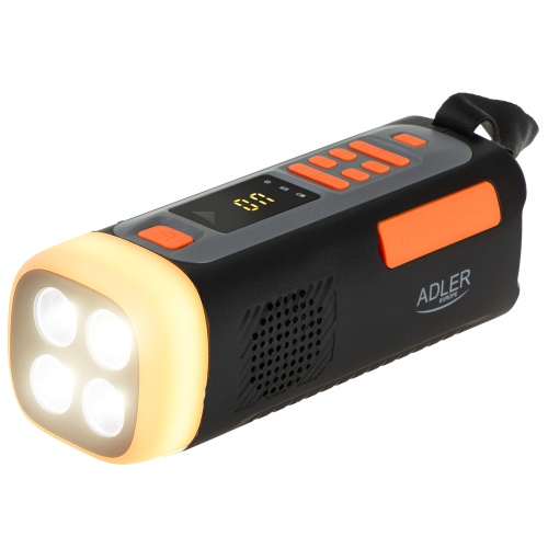 Emergency Radio with Solar Power - Hand Crank | Bluetooth 5.0 | 4W LED Flashlight | 4500 mAh Powerbank1