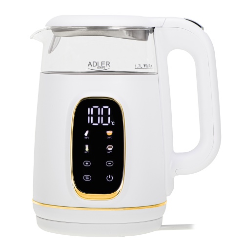 Electric kettle glass with LED display & temperature regulation 1,7L1