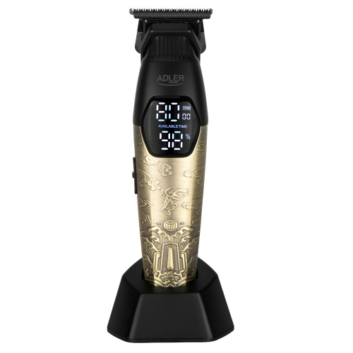 Beard and Mustache Trimmer, USB-C, Precision Contouring, 2 Speeds, 3 Guide Combs 1.5/3/4.5 mm, LED Display,1