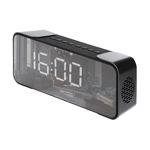 Wireless alarm clock with radio