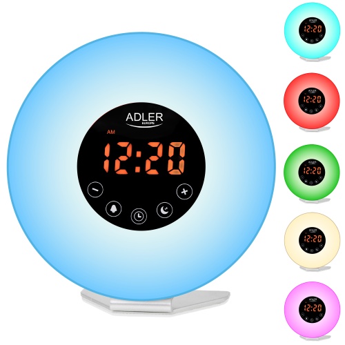 Wake-Up Light Alarm Clock | Sunrise Simulation | Nature Sounds | FM Radio | Color Mood Light1